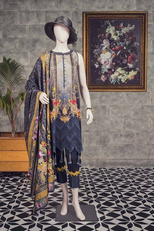 GIARDINO MITICO 5D (LIN-196-5D) (SHIRT/DUPATTA) - Saya
