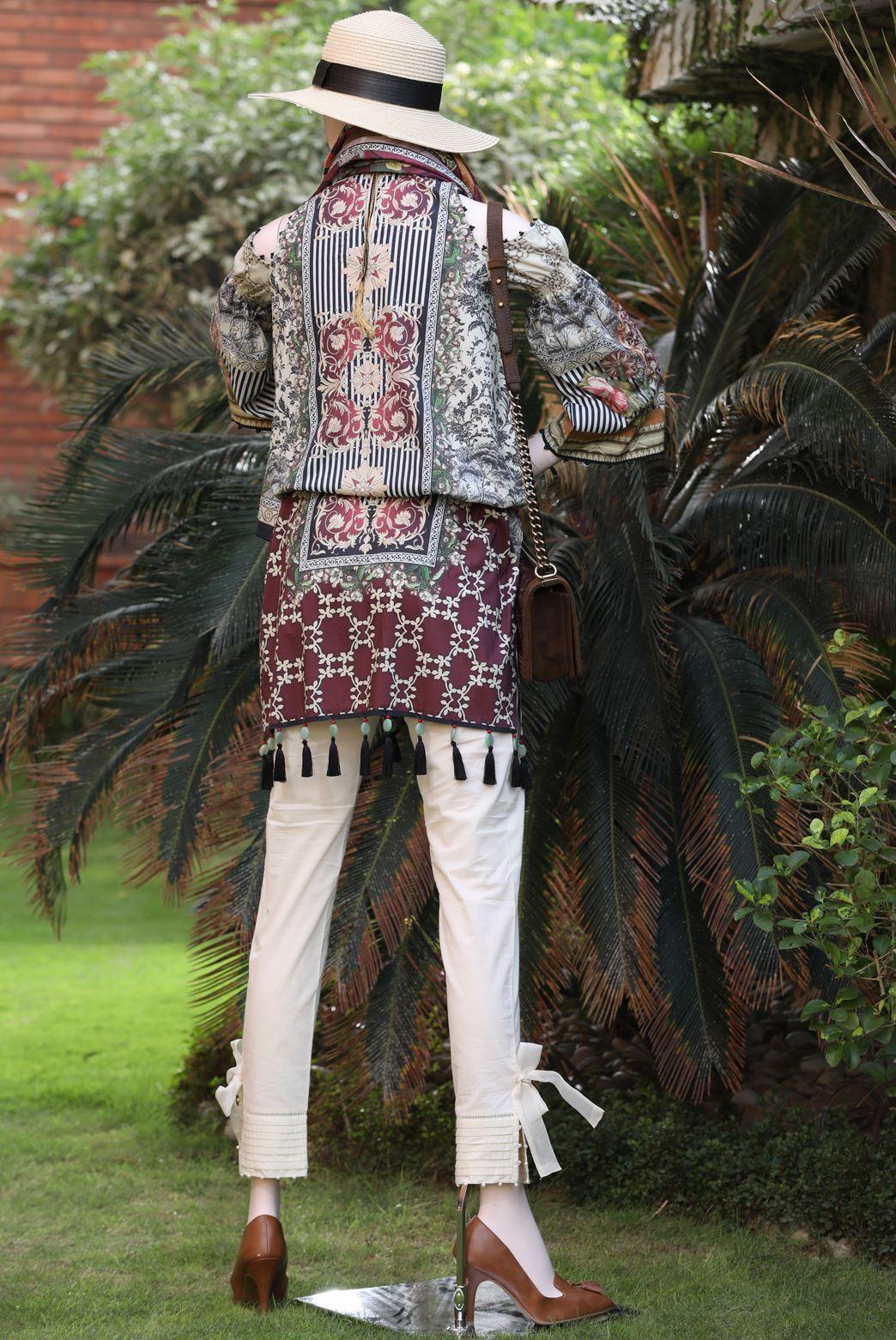 FLAMBOYANT (UI-1924-CW-03B) (SHIRT/DUPATTA) - Saya