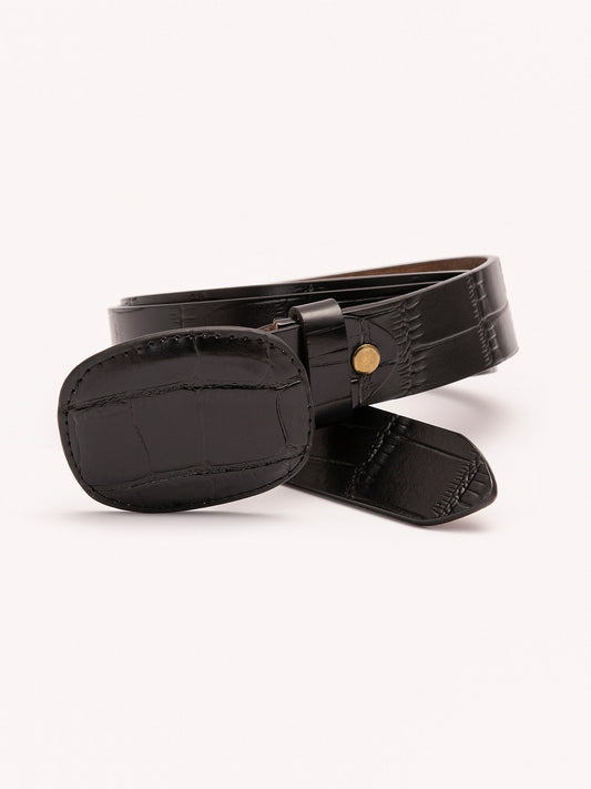 Animal Textured Cowboy Belt