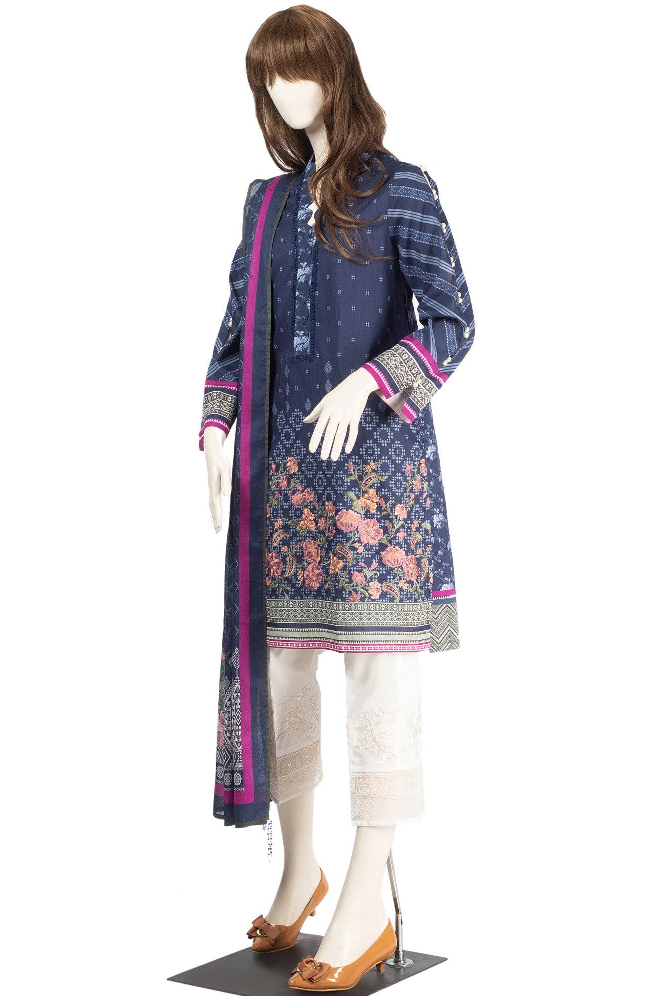 FLOKATI UB-1915-02B (SHIRT/DUPATTA) - Saya