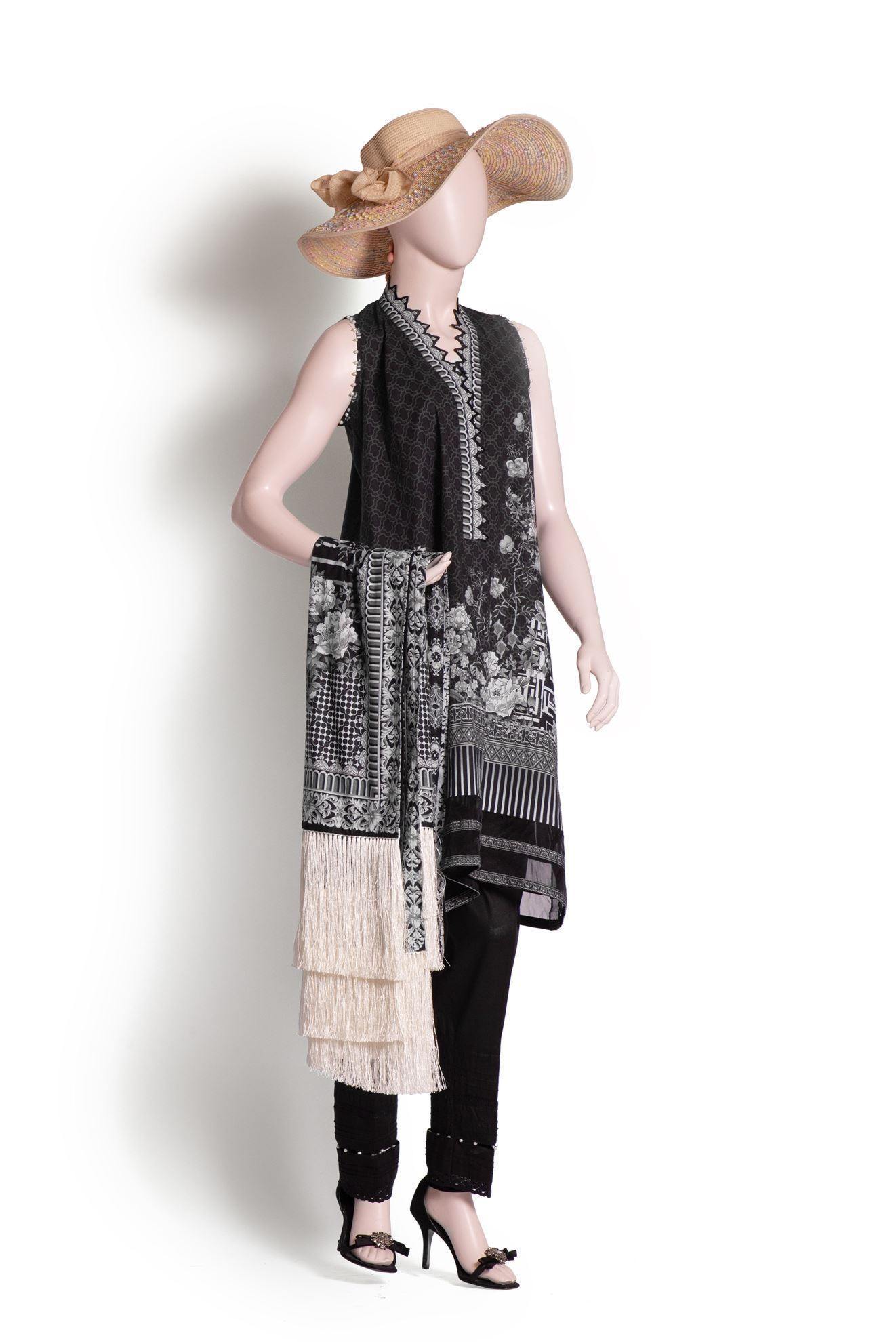 INSOMNIA (UB185-01) (SHIRT/DUPATTA) - Saya