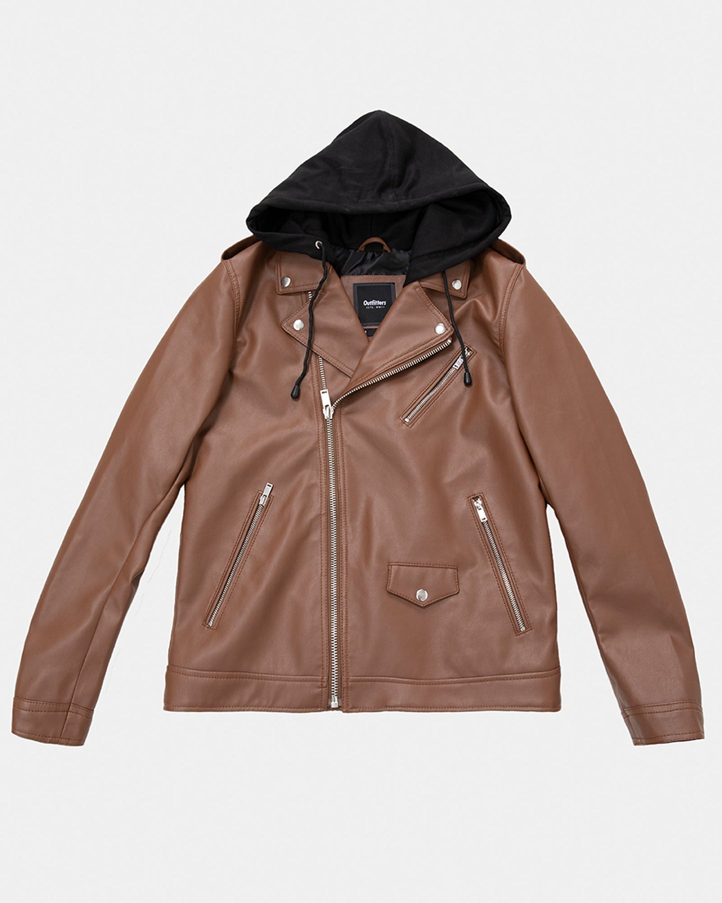 Biker Jacket with Hoodie