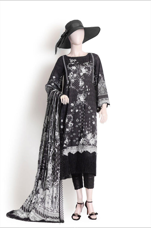 MUTED ILLUSION (UB185-03) (SHIRT/DUPATTA) - Saya