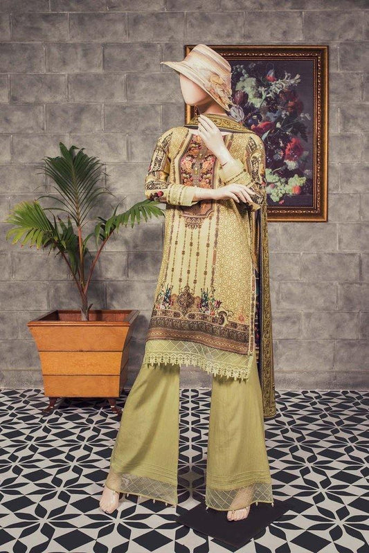 PIETRA NERA 1B (LIN-196-1B) (SHIRT/DUPATTA) - Saya
