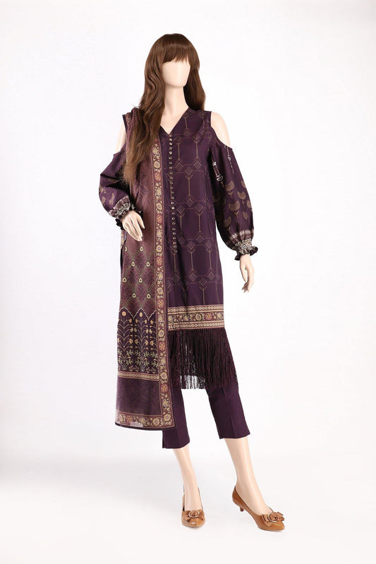 GEOMETRIC WAVE UP-2016-8B (SHIRT/DUPATTA) - ELAN Staging