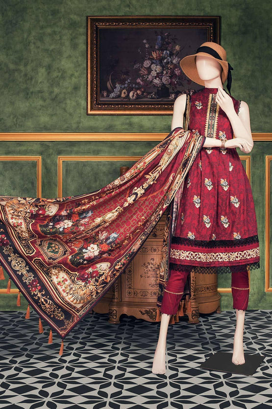 BUON FRESCO 2B UR186-2B (KHADDAR SHIRT) WITHOUT EMBROIDERY - Saya