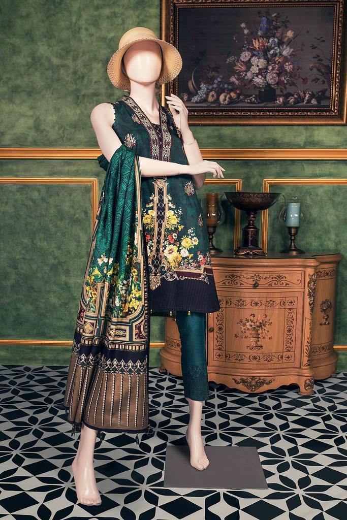 CHIAROSCURO 3A (KHD-196-3A) (SHIRT/DUPATTA) - Saya