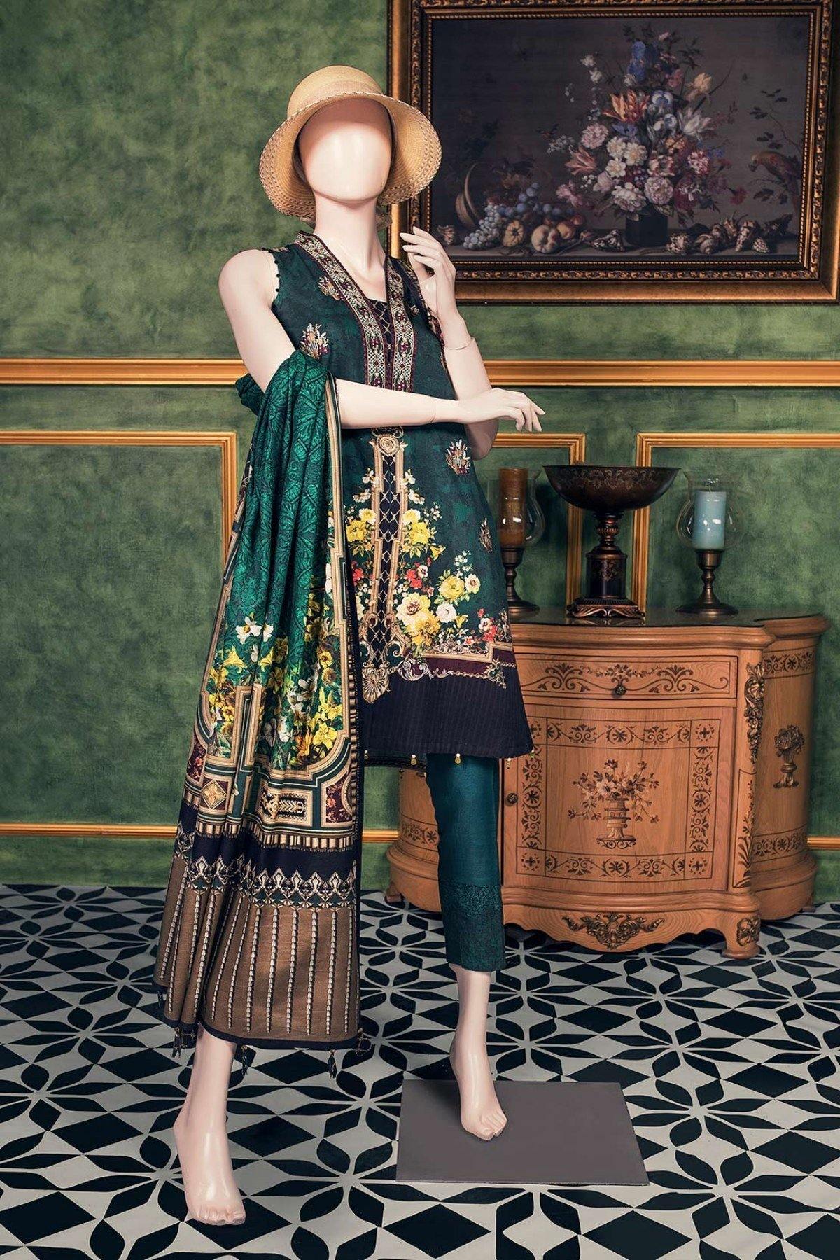 CHIAROSCURO 3A (KHADDAR SHIRT) UG186-3A - Saya
