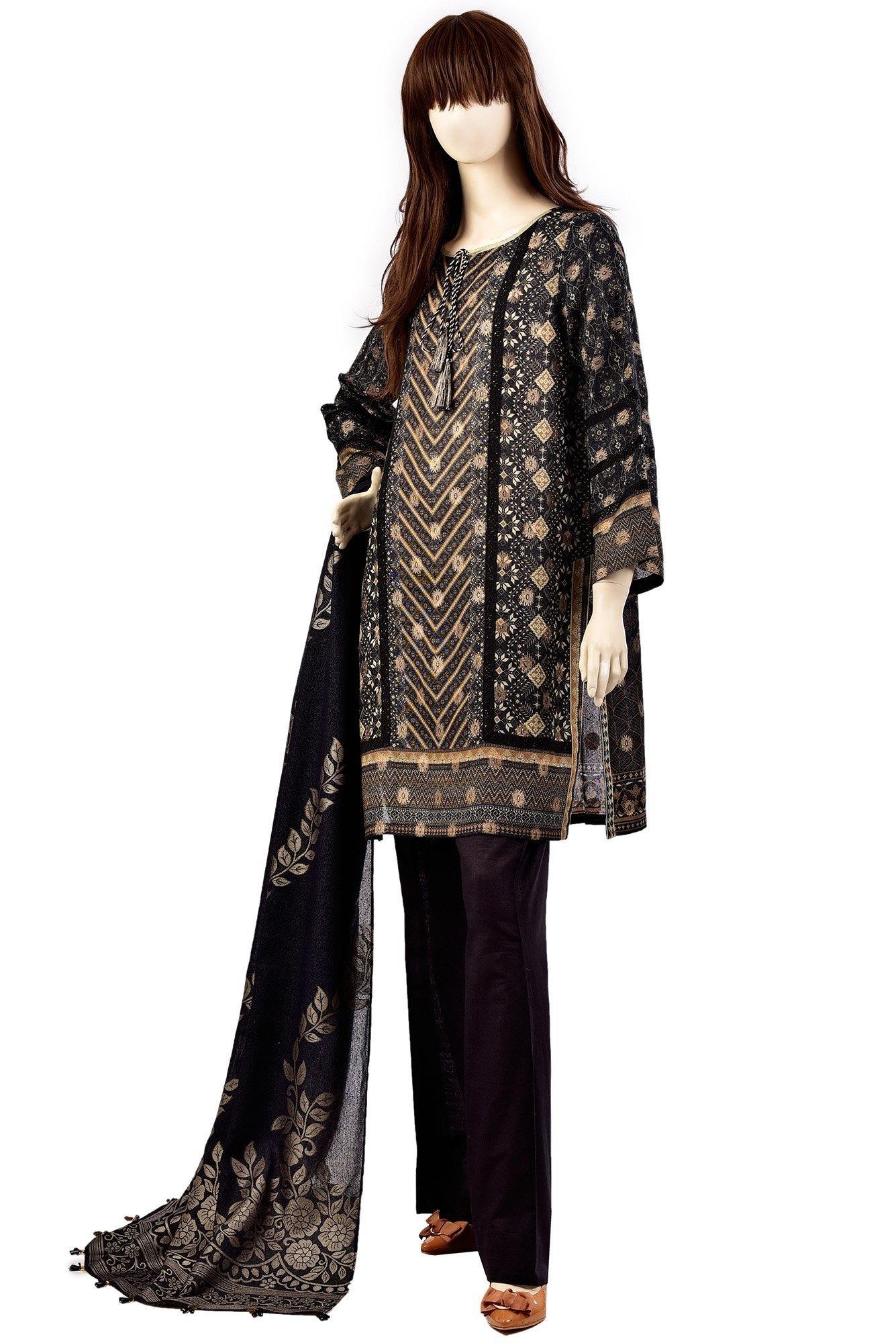 AVYANNA SWIRL UB-1927-10B (SHIRT/DUPATTA) - Saya