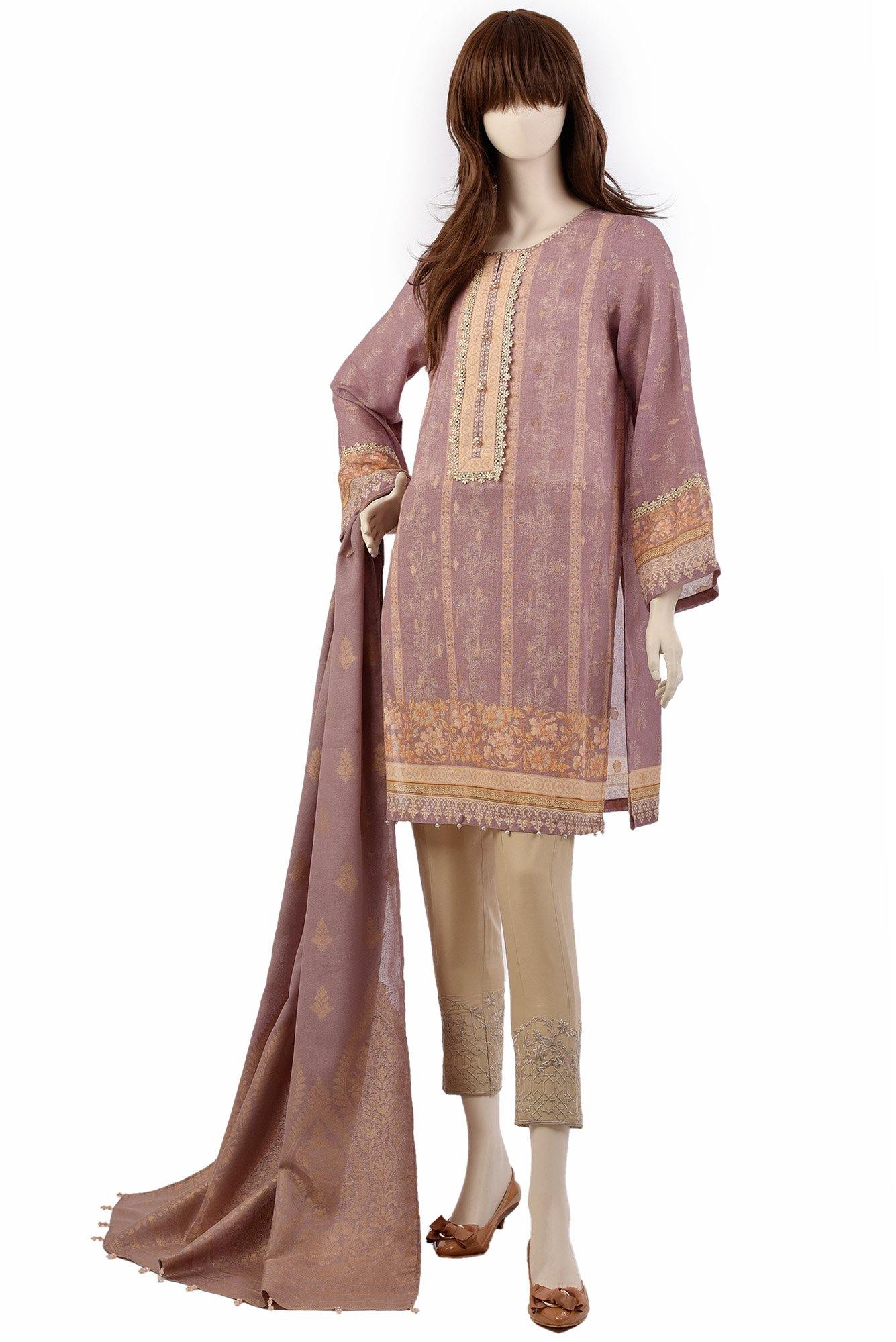 TRICKLED FLORA UP-1927-1A (SHIRT/DUPATTA) - Saya