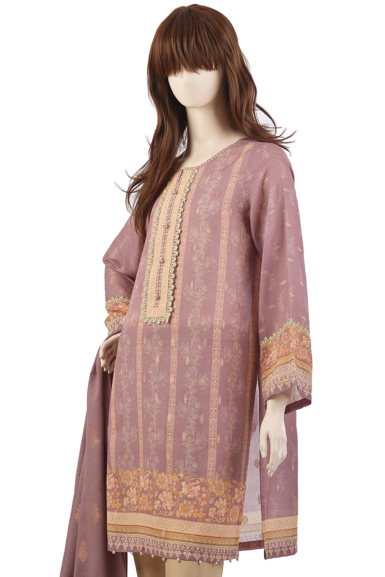 TRICKLED FLORA UP-1927-1A (SHIRT/DUPATTA) - Saya