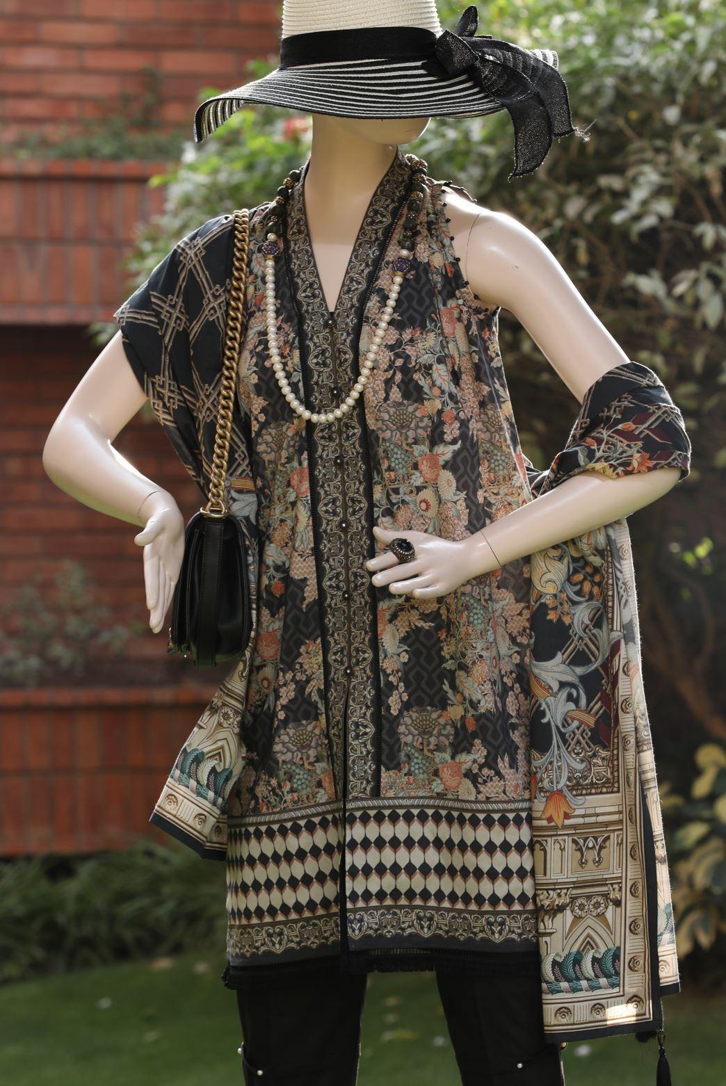 ESOTERIC TALE (UB-1924-CW-07B) (SHIRT/DUPATTA) - Saya