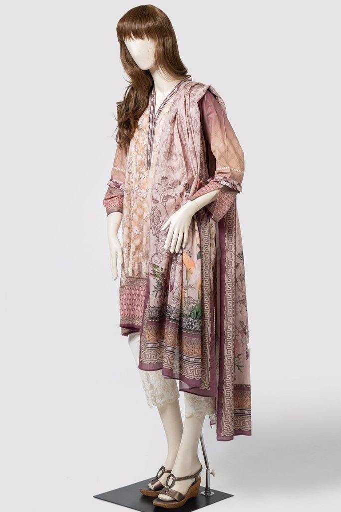 JOVIAL MIST (UP184-4A) (SHIRT/DUPATTA) - Saya