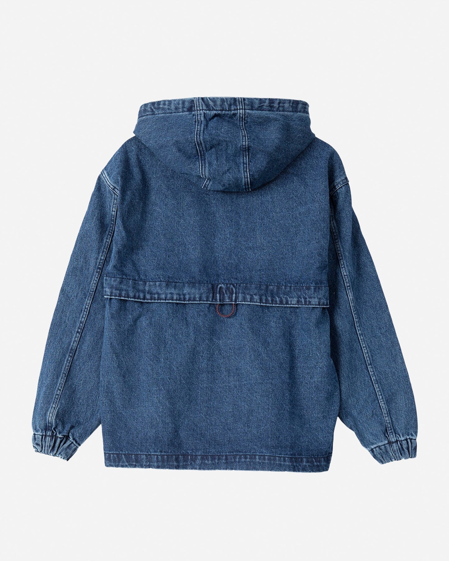 Zipper Denim Hoodie