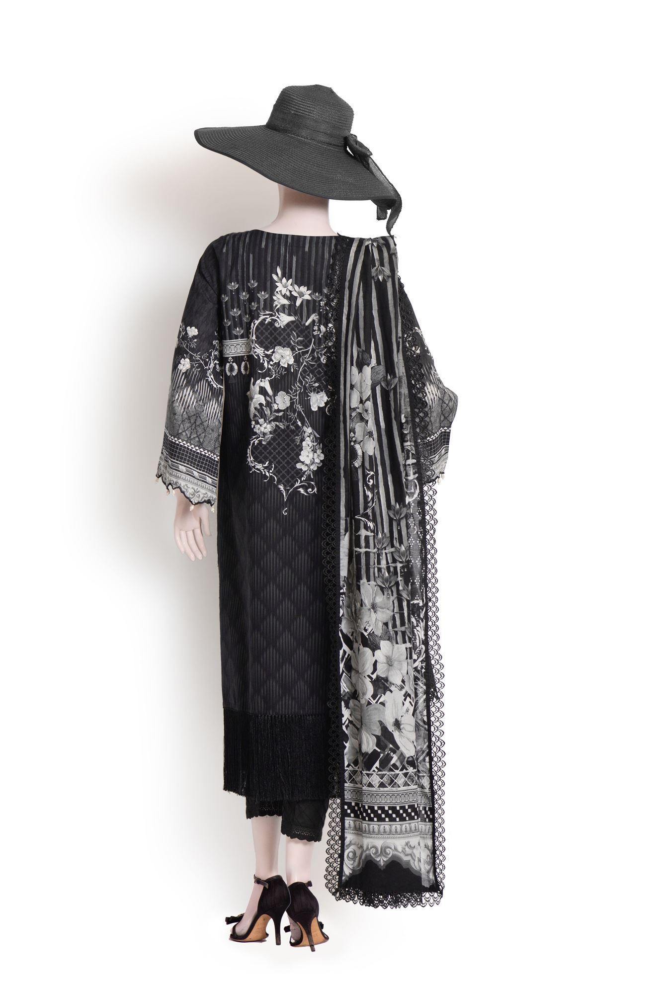 MUTED ILLUSION (UB185-03) (SHIRT/DUPATTA) - Saya