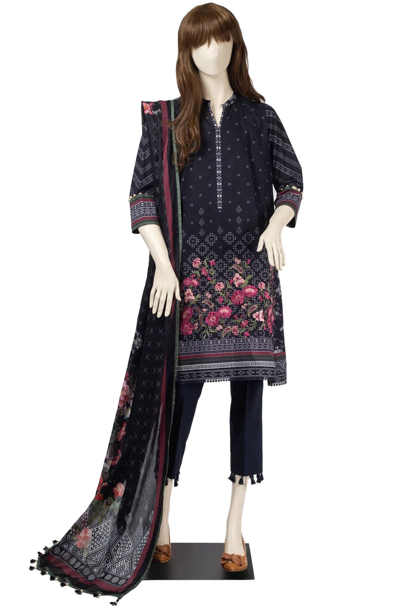 FLOKATI (UB-1915-02A) (SHIRT/DUPATTA) - Saya