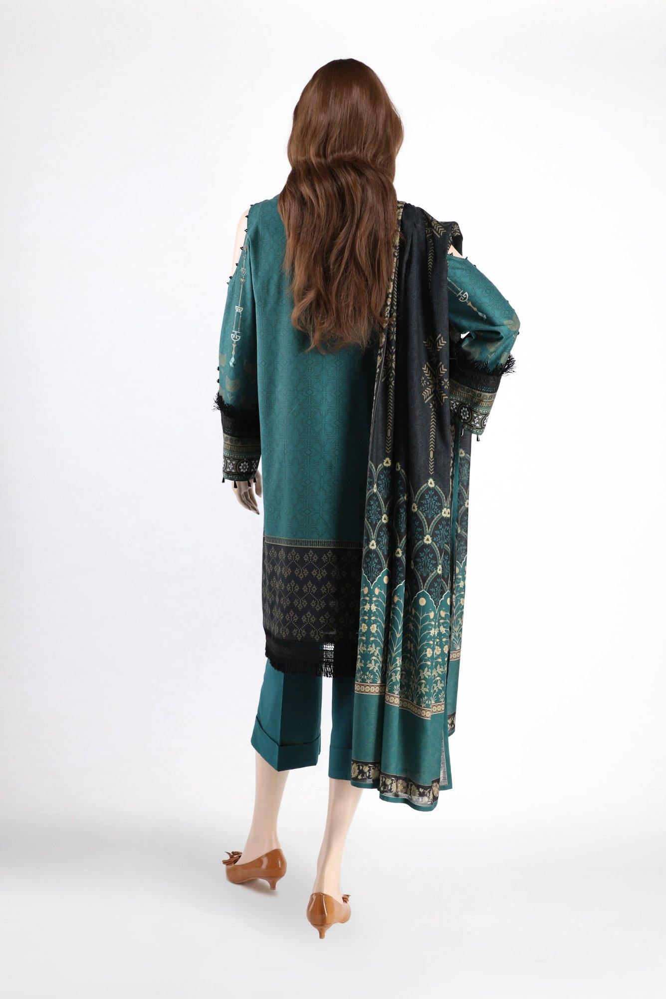 GEOMETRIC WAVE UT-2016-8C (SHIRT/DUPATTA) - ELAN Staging