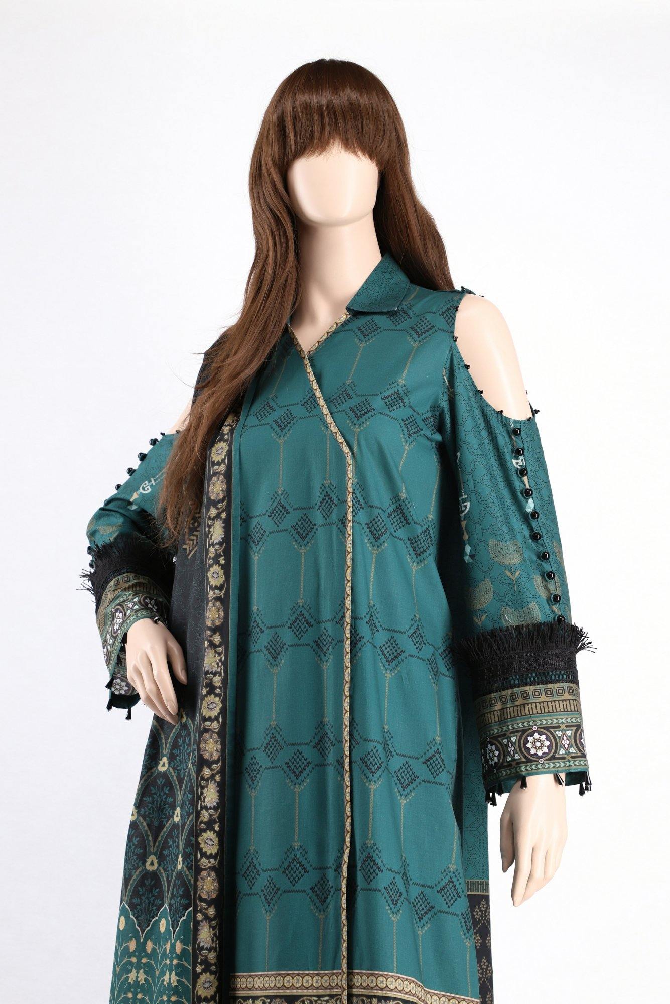 GEOMETRIC WAVE UT-2016-8C (SHIRT/DUPATTA) - ELAN Staging
