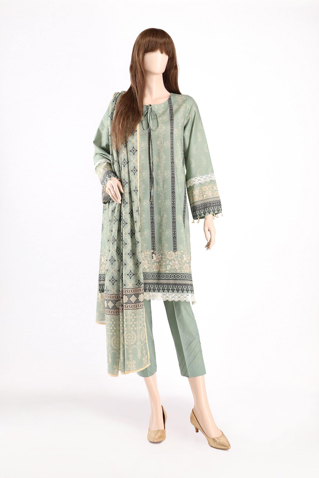 TRICKLED FLORA UA-2016-1B (SHIRT/DUPATTA) - ELAN Staging