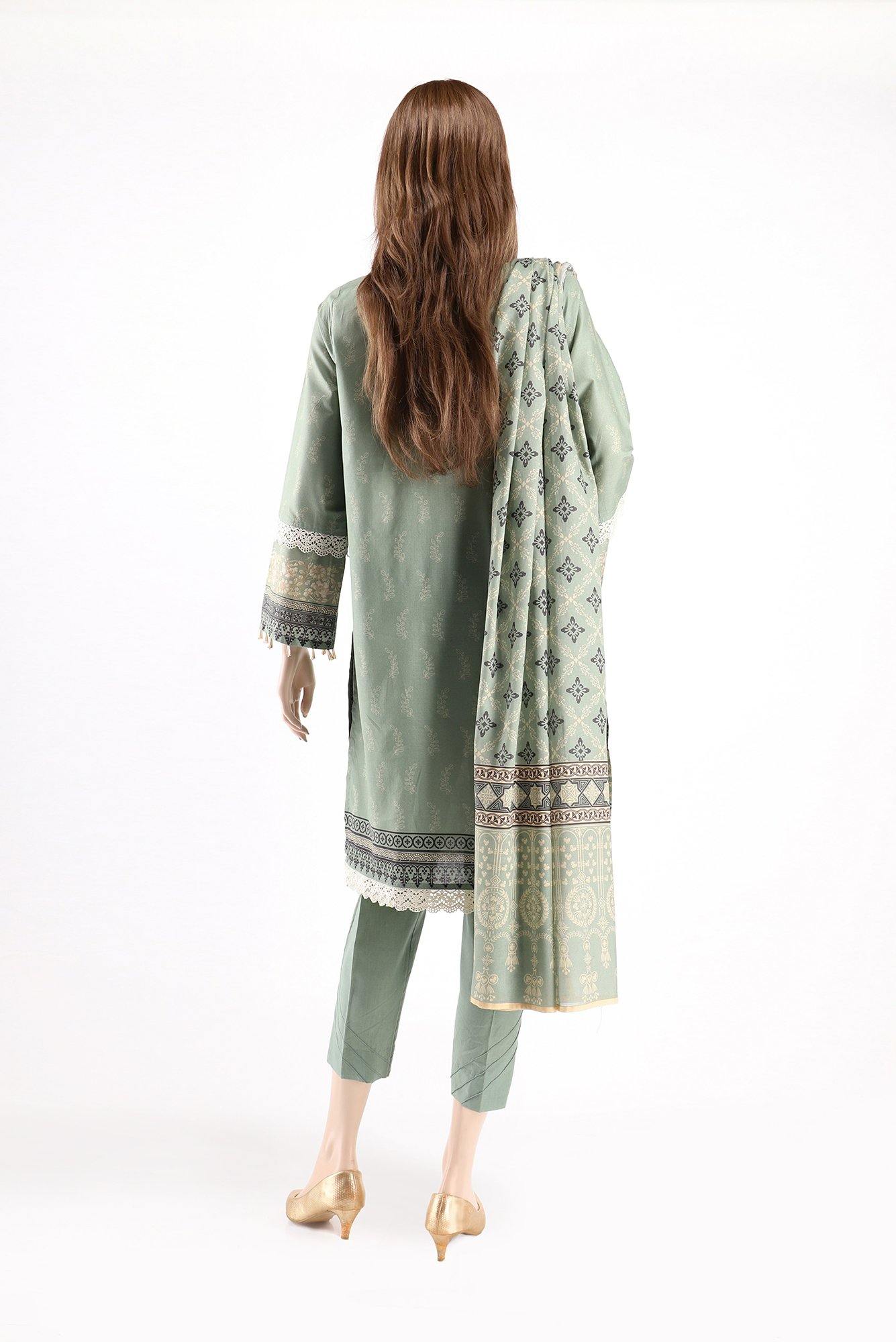 TRICKLED FLORA UA-2016-1B (SHIRT/DUPATTA) - ELAN Staging