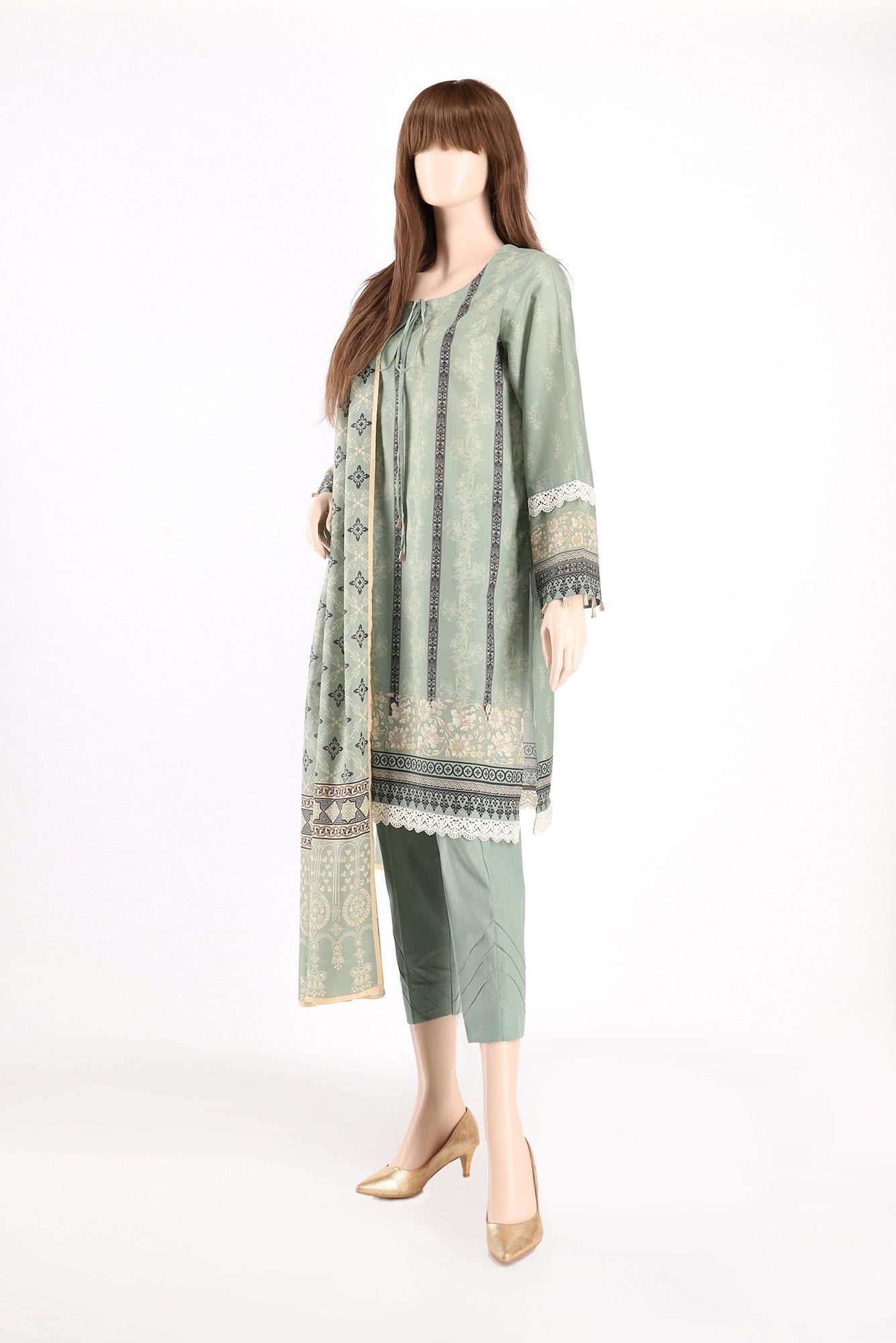 TRICKLED FLORA UA-2016-1B (SHIRT/DUPATTA) - ELAN Staging