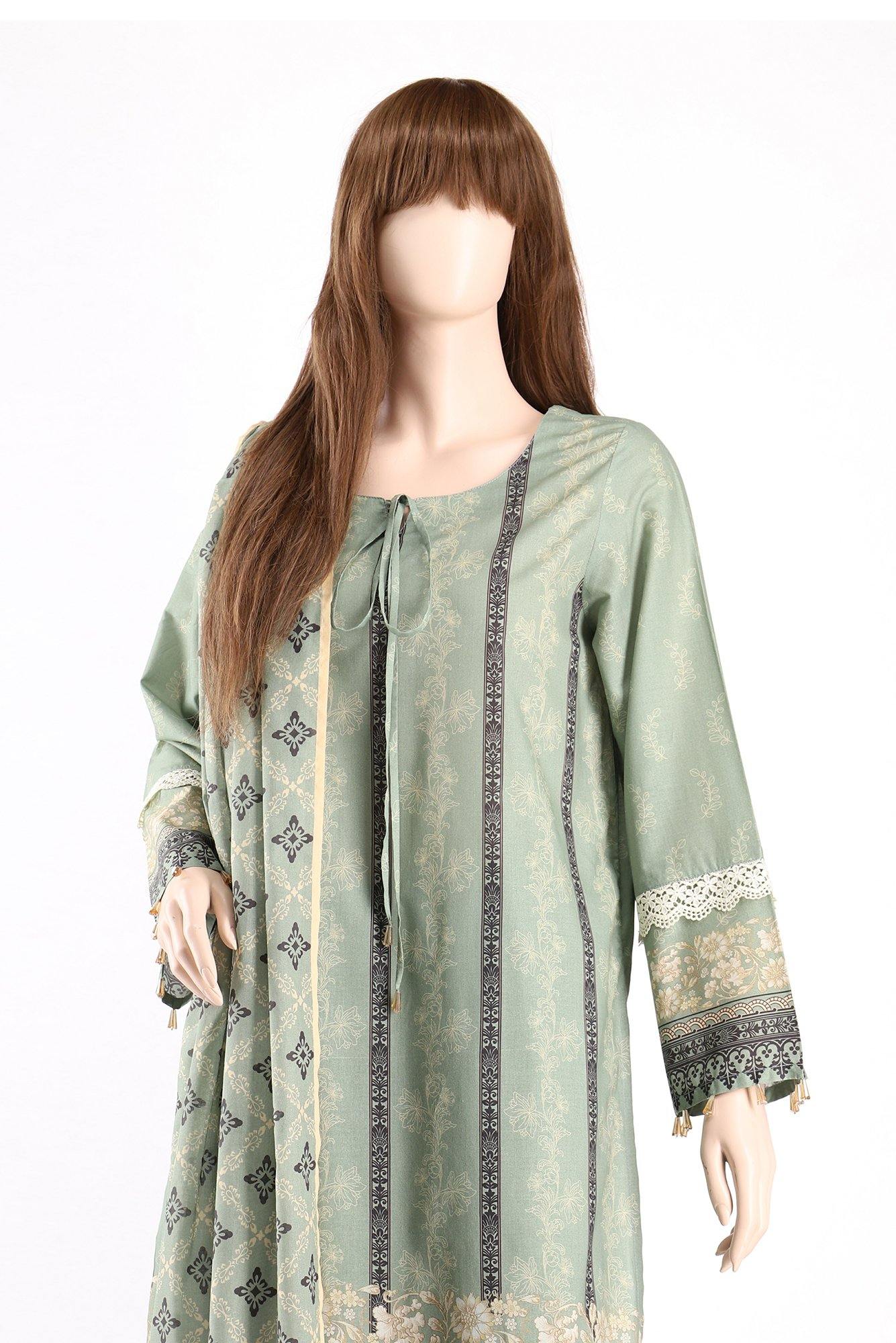 TRICKLED FLORA UA-2016-1B (SHIRT/DUPATTA) - ELAN Staging