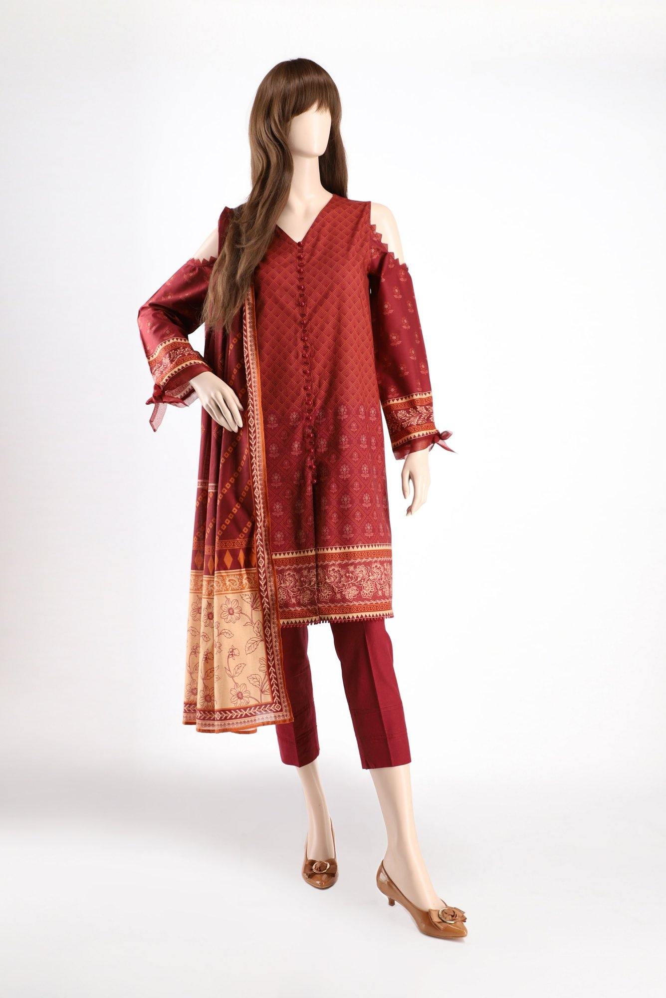 SUBTLE PANSY UM-2016-4B (SHIRT/DUPATTA) - ELAN Staging