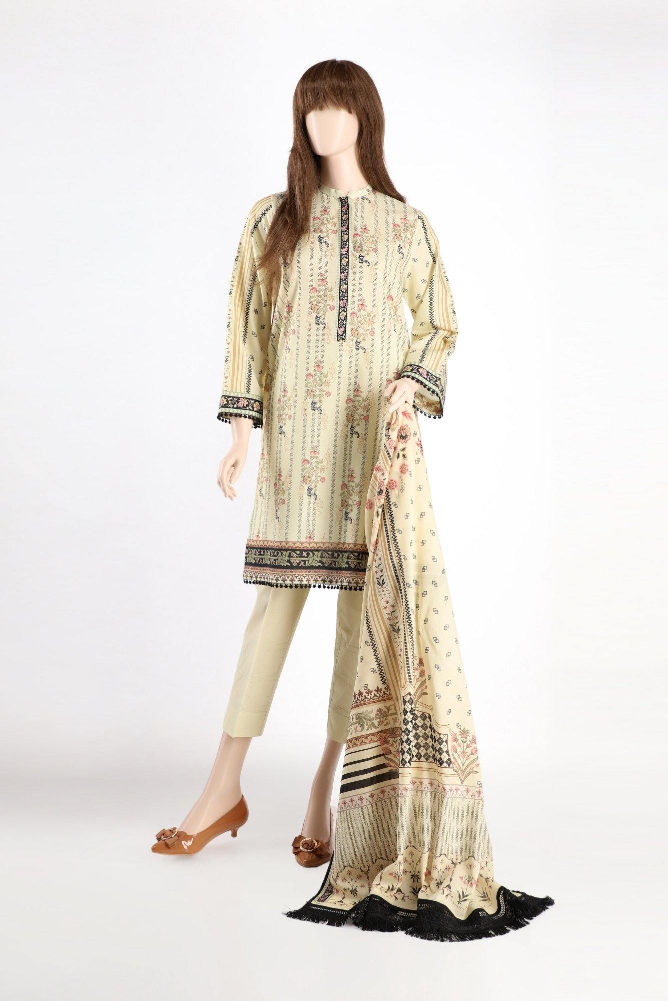 BLOOMING COSMOS UI-2016-9B (SHIRT/DUPATTA) - ELAN Staging