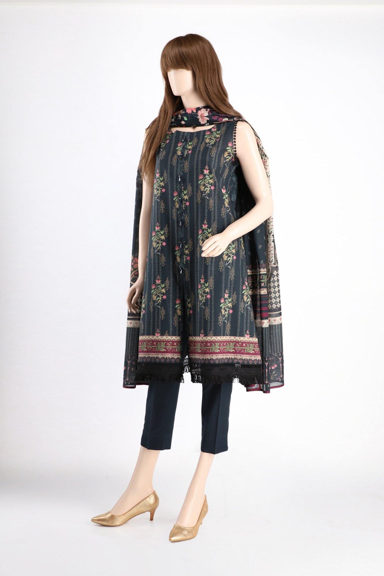 BLOOMING COSMOS UB-2016-9C (SHIRT/DUPATTA) - ELAN Staging