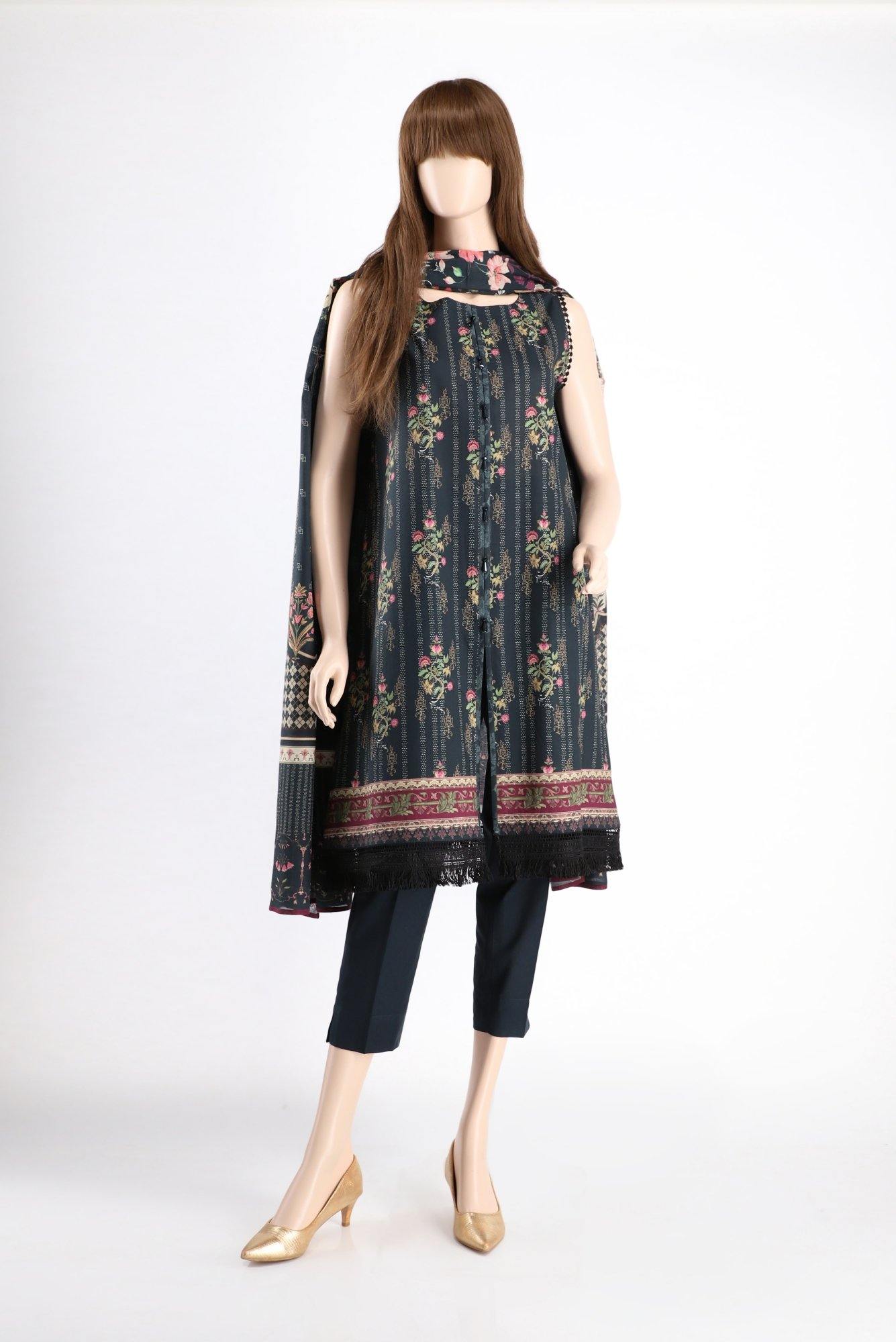 BLOOMING COSMOS UB-2016-9C (SHIRT/DUPATTA) - ELAN Staging