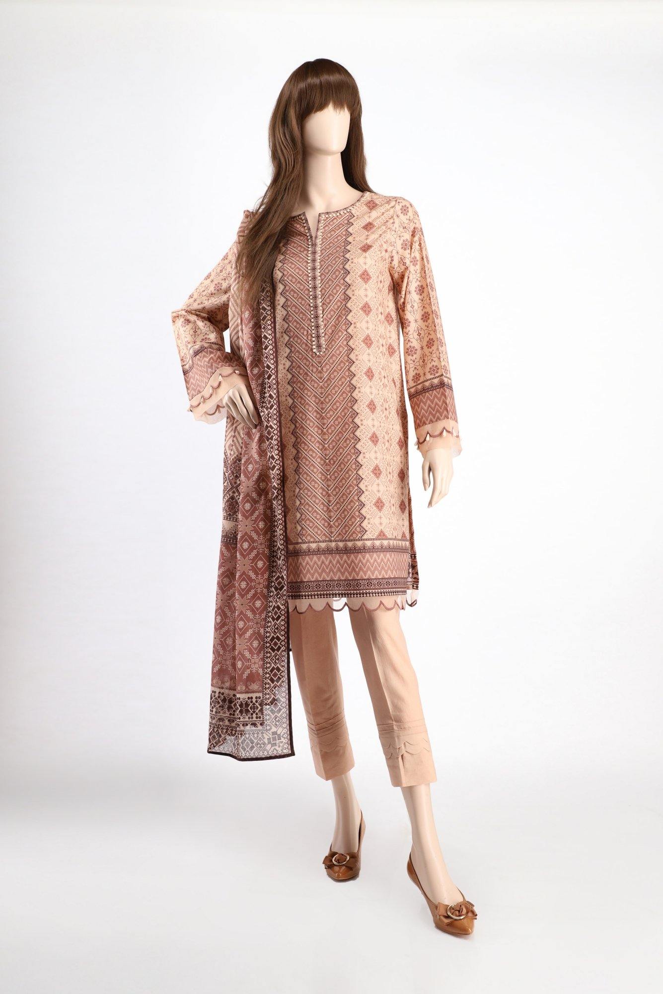 AVYANNA SWIRL UP-2016-10A (SHIRT/DUPATTA) - ELAN Staging