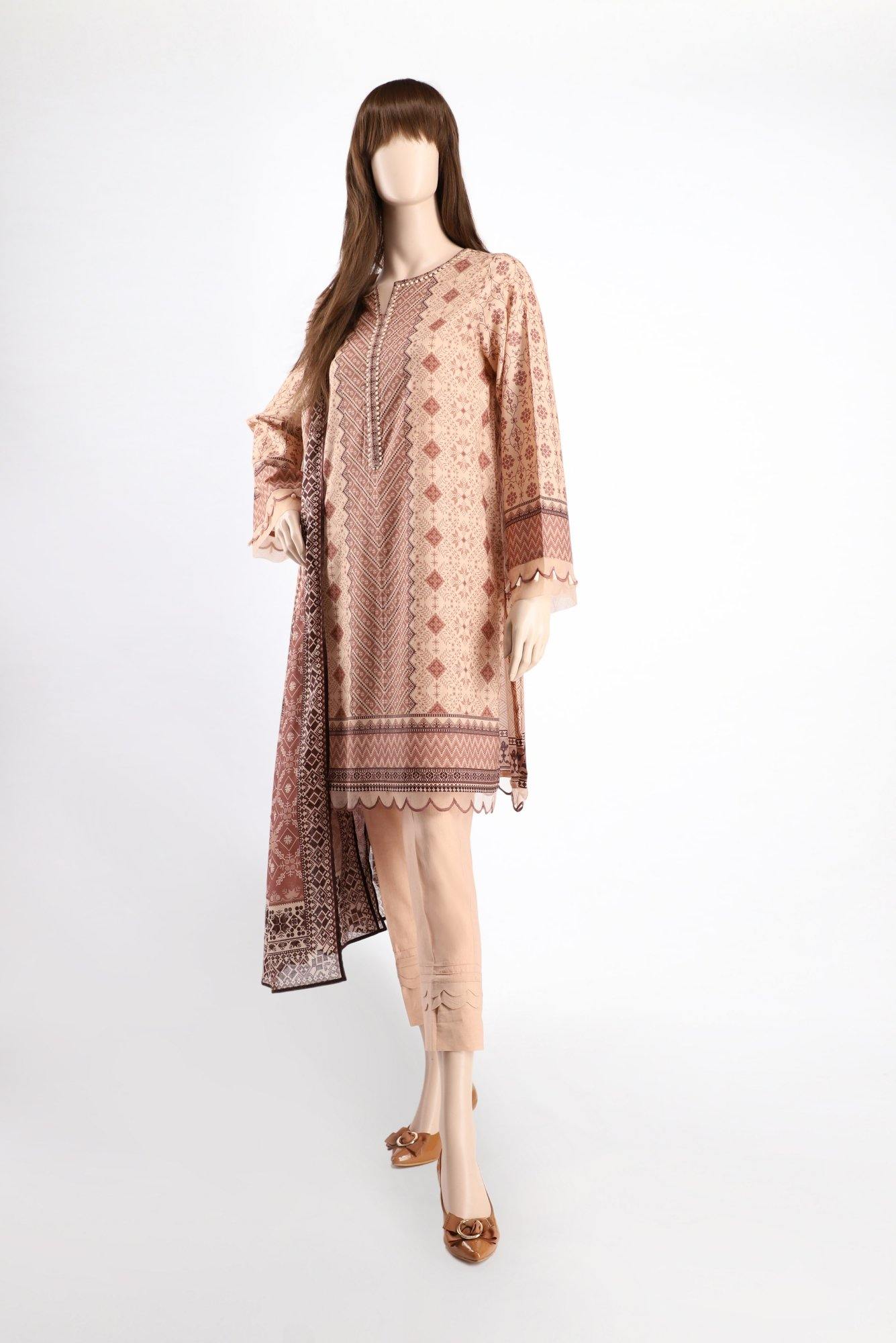 AVYANNA SWIRL UP-2016-10A (SHIRT/DUPATTA) - ELAN Staging