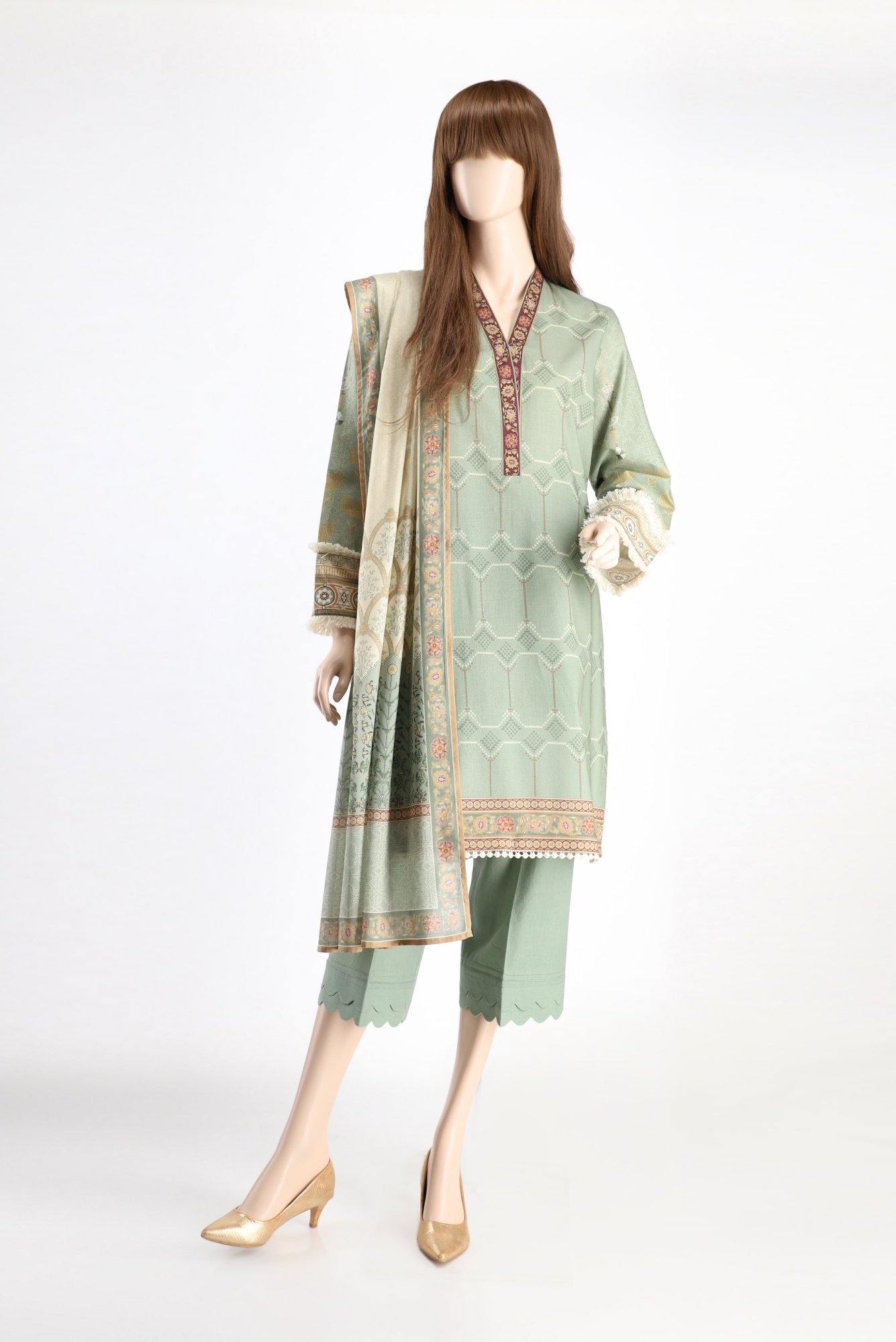 GEOMETRIC WAVE US-2016-8A (SHIRT/DUPATTA) - ELAN Staging