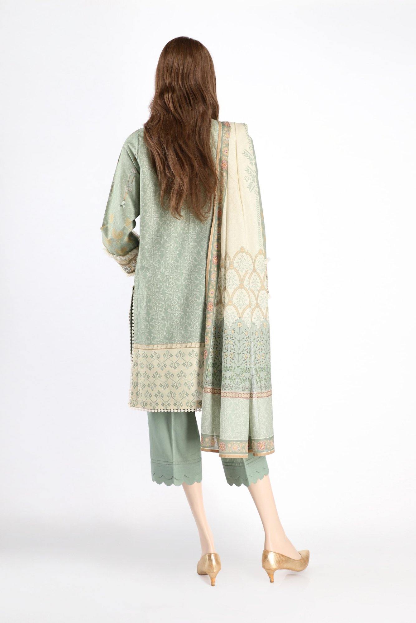GEOMETRIC WAVE US-2016-8A (SHIRT/DUPATTA) - ELAN Staging