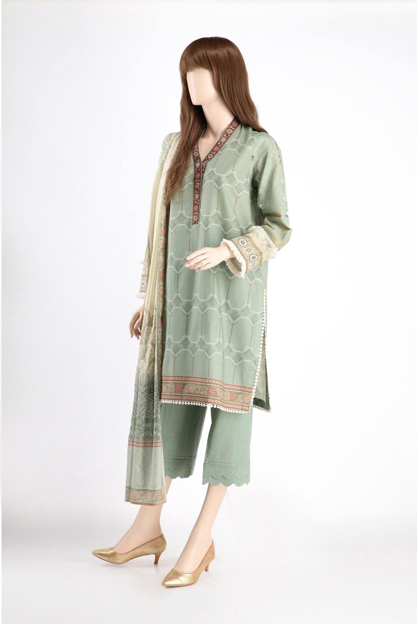 GEOMETRIC WAVE US-2016-8A (SHIRT/DUPATTA) - ELAN Staging