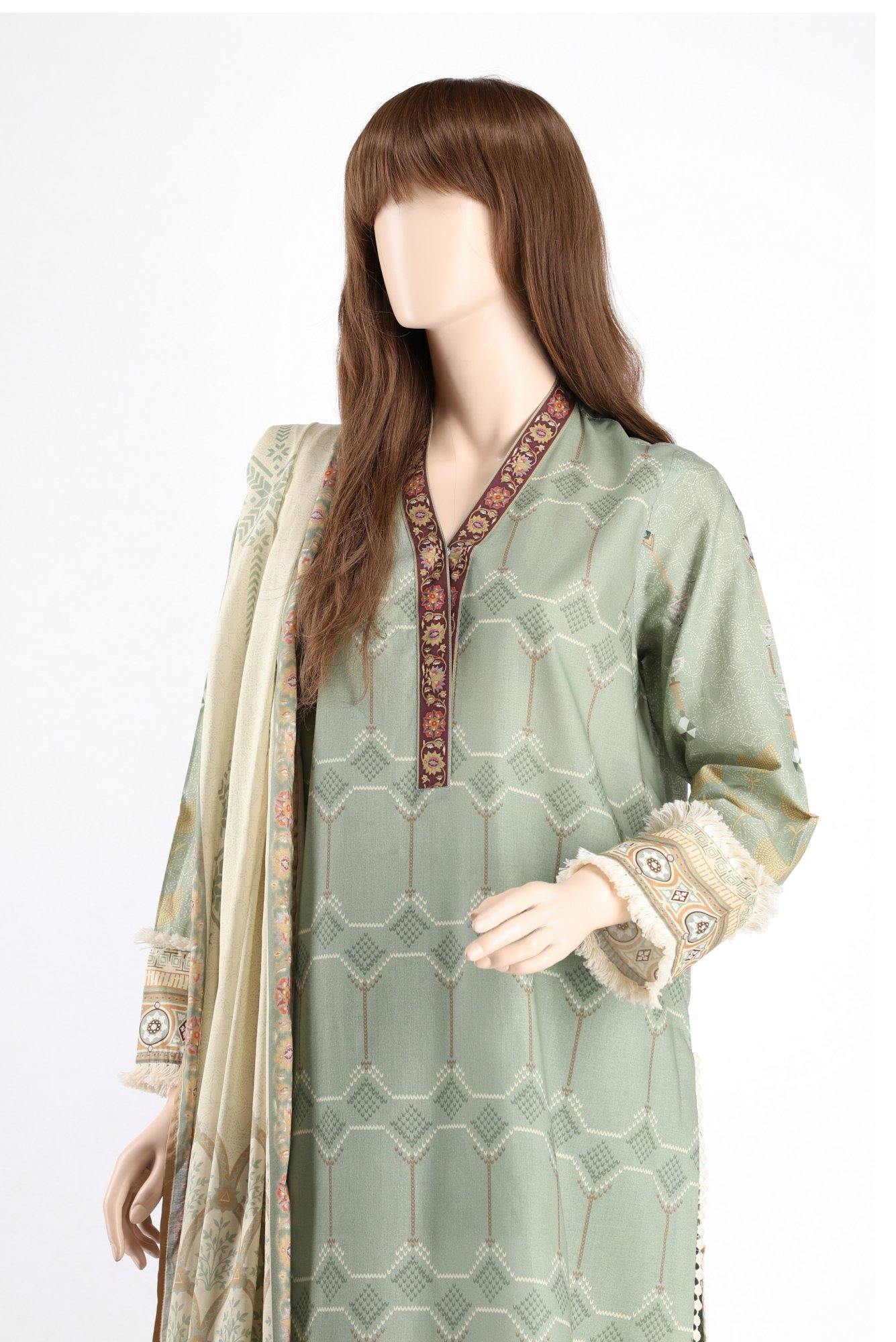 GEOMETRIC WAVE US-2016-8A (SHIRT/DUPATTA) - ELAN Staging