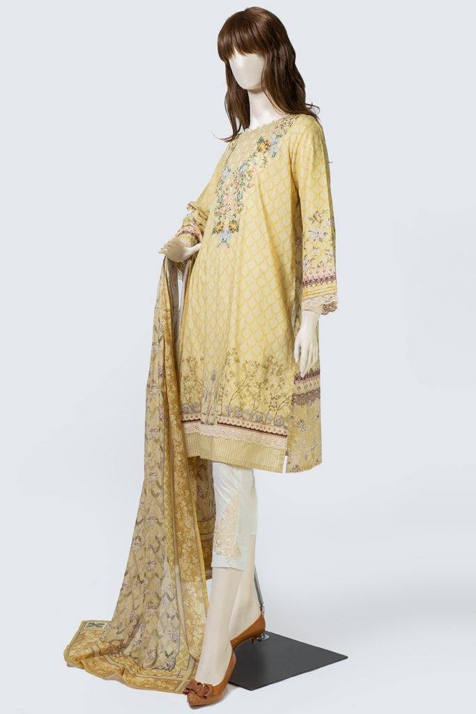 SS19 Y1917-08A (SHIRT/DUPATTA) - Saya