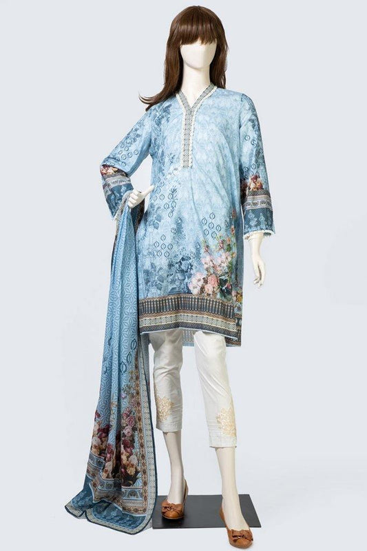 SS19 B-1917-09B (SHIRT/DUPATTA) - Saya