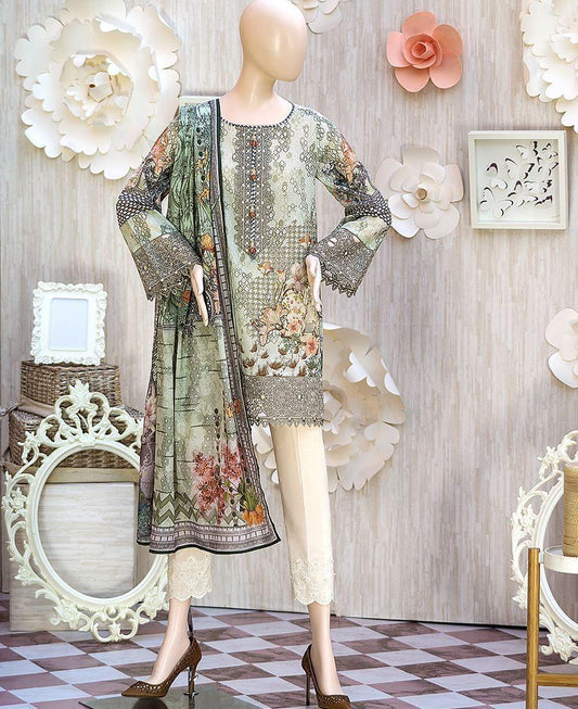 SWARM (UG-1924-SS18-06B) (SHIRT/DUPATTA) - Saya