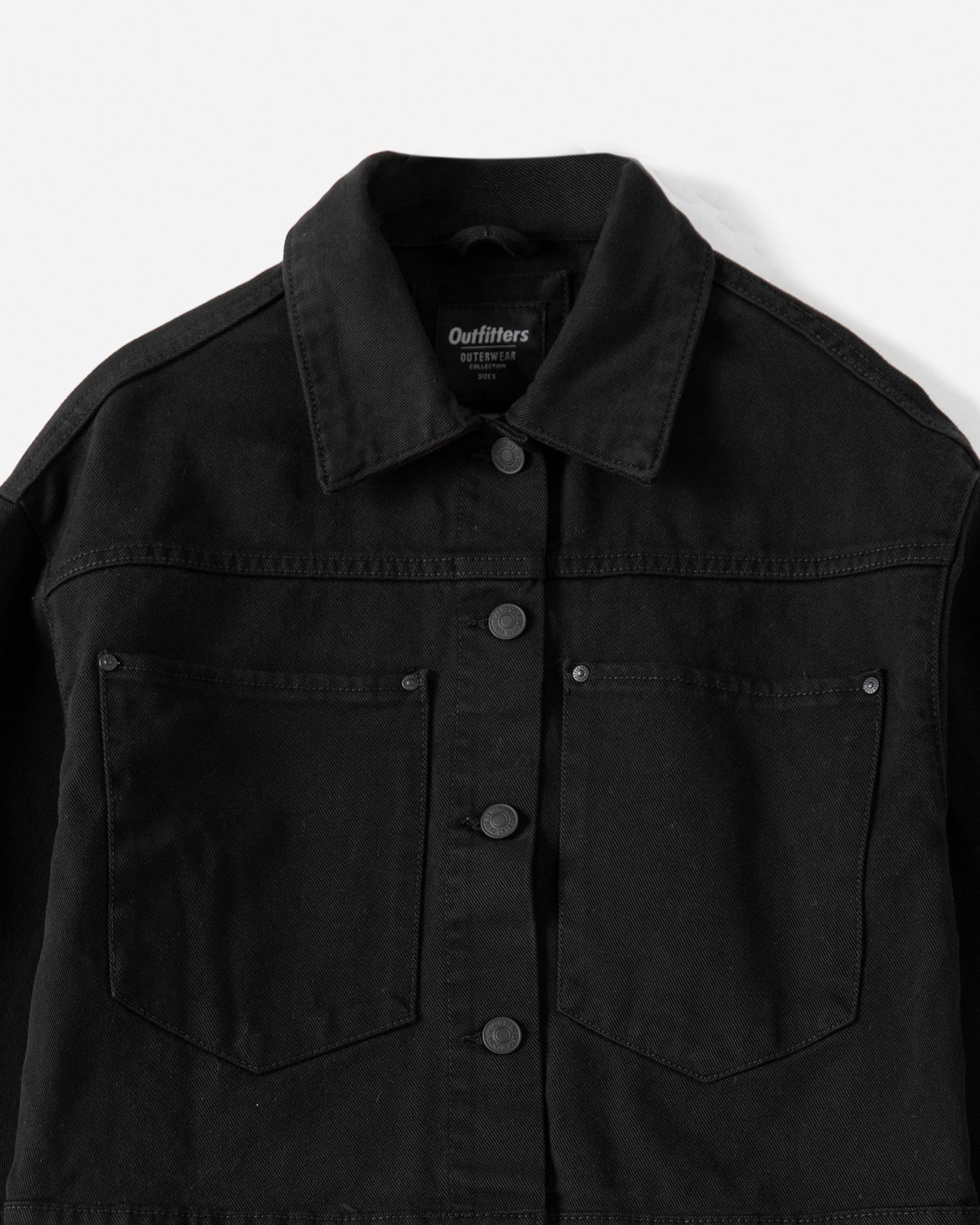 Cropped Trucker with Patch Pockets