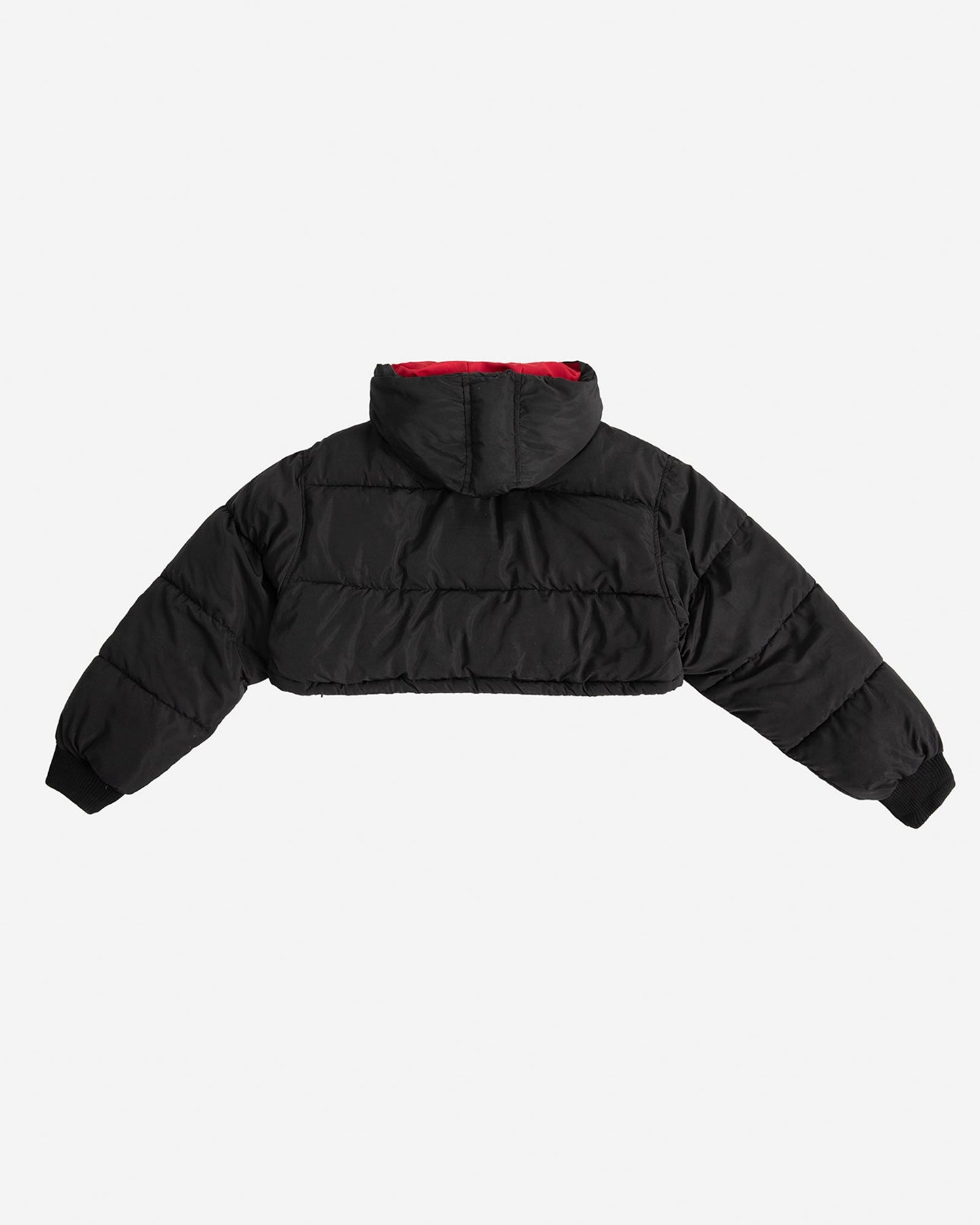 Cropped Puffer Jacket with Hood