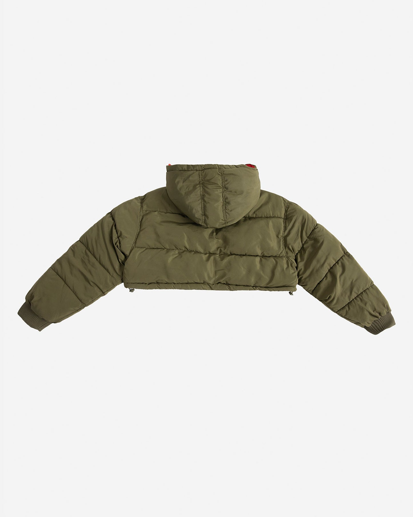 Cropped Puffer Jacket with Hood