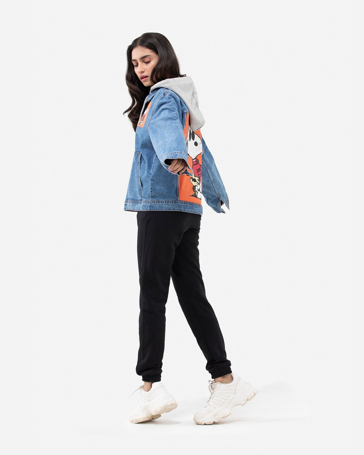 Snoopy Trucker with Jersey Hood